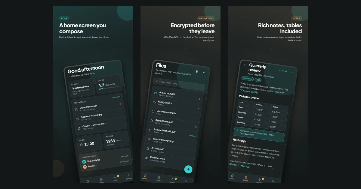 Encrypted notes and files on Android: the guide