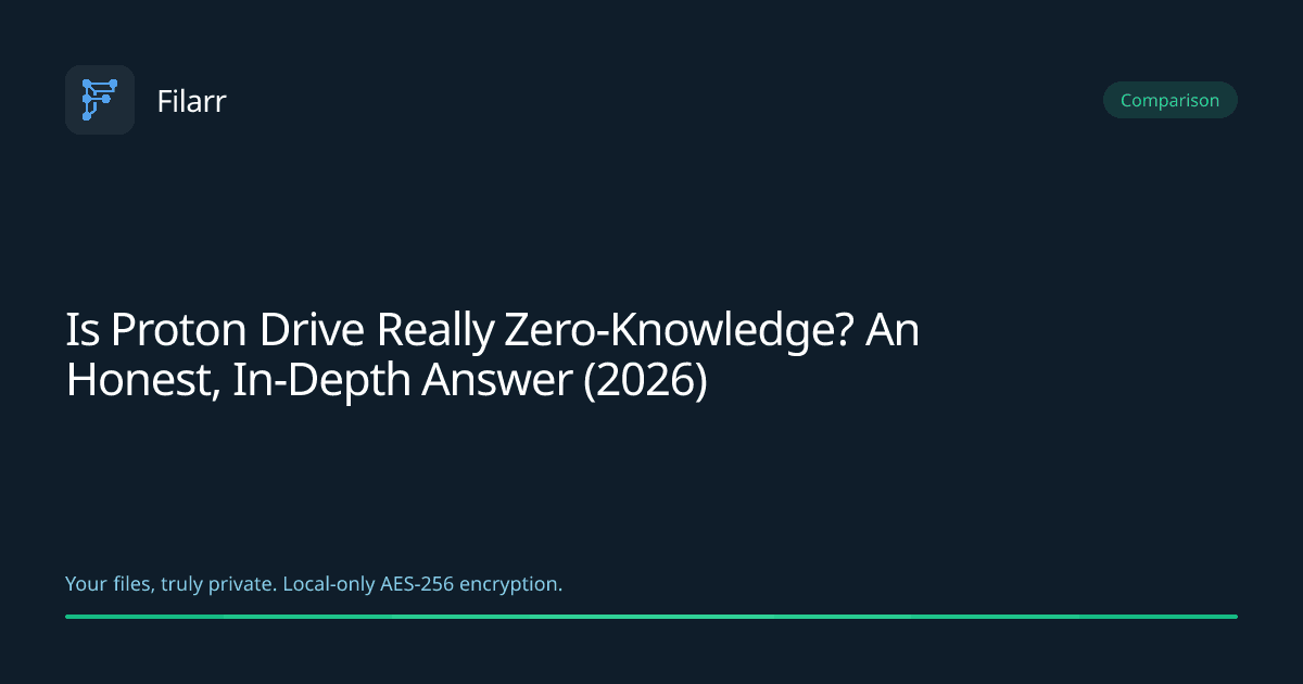 Is Proton Drive Really Zero-Knowledge? An Honest, In-Depth Answer (2026)