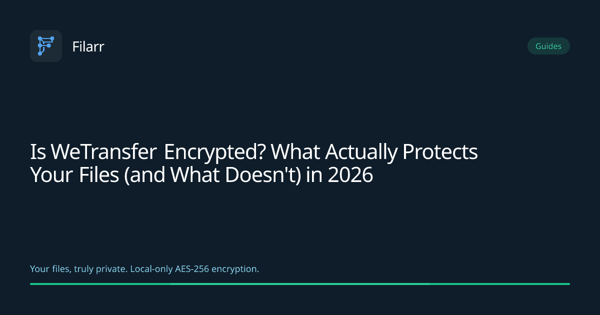 Is WeTransfer Encrypted? What Actually Protects Your Files (and What Doesn't) in 2026