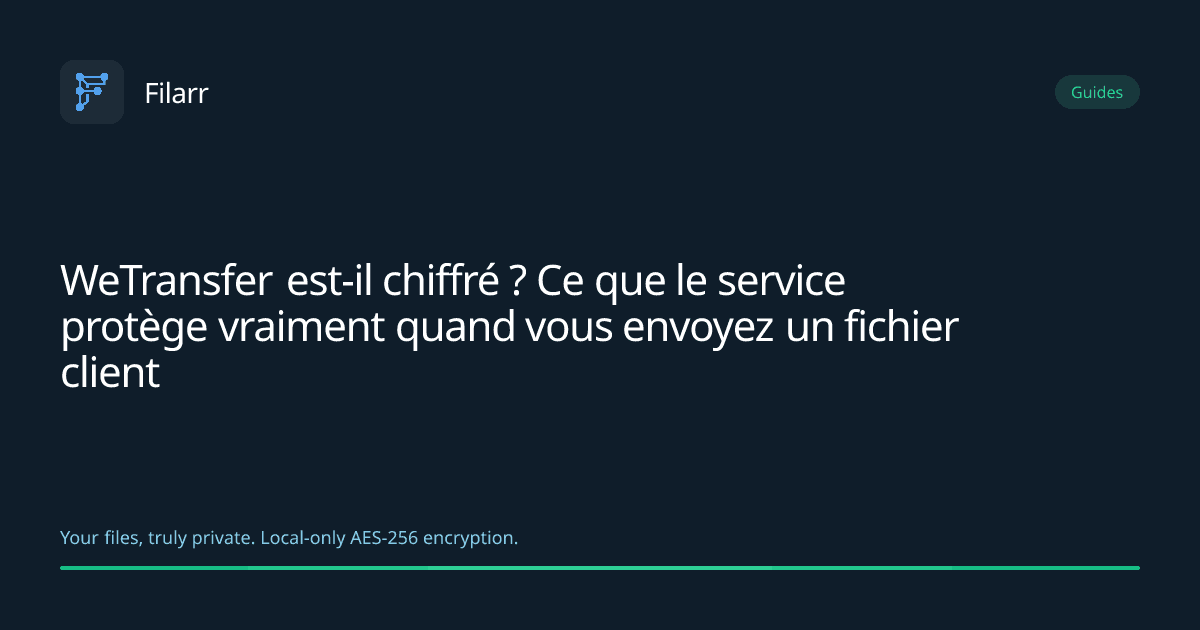 WeTransfer est-il chiffré ? Ce que le service protège vraiment quand vous envoyez un fichier client